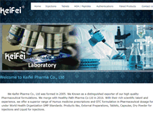 Tablet Screenshot of keifeipharma.com